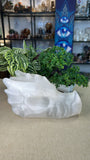 Selenite Dragon Head