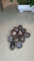 Black moonstone tumbles (medium)