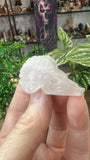 Rose Quartz Ram Skull