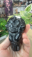 Obsidian Hand with pumpkin