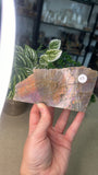 Purple Flash Labradorite half polished half raw