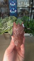 Strawberry Quartz Dragon Head