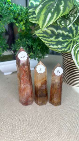 Fire Quartz and Golden Healer Points