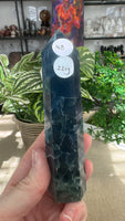 Blue fluorite towers