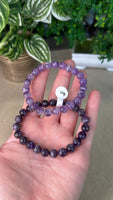 Chevron Amethyst Bracelet