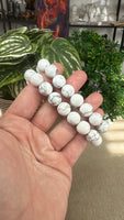 Howlite bracelets 12mm