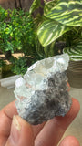 Raw fluorite cube on matrix