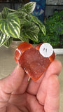 Carnelian Druzy Hearts