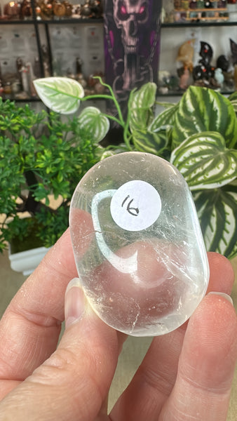 Clear Quartz Palm stone