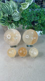 Honey Calcite Spheres