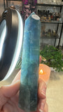 Blue fluorite towers