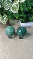 Green strawberry Quartz Spheres