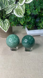 Green strawberry Quartz Spheres