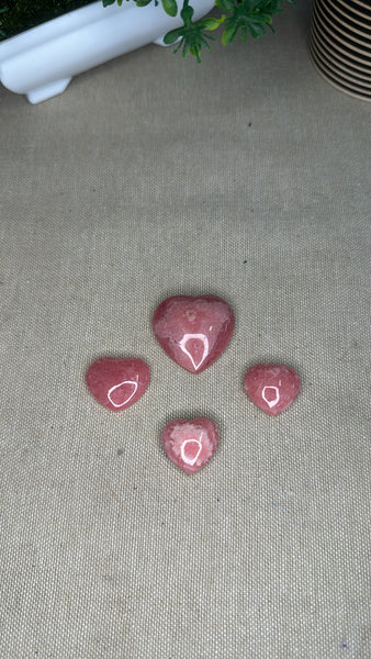 Rhodochrosite Hearts