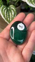 Malachite Palm Stones