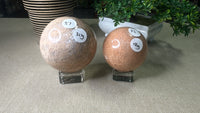 Peach Moonstone Spheres