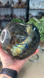 Labradorite Heart