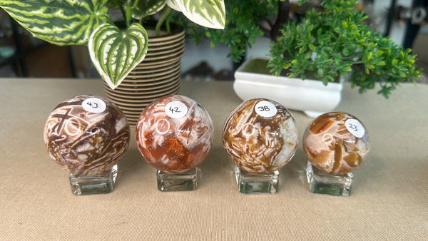 Mosaic Quartz Spheres