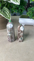 Green flower Jasper points