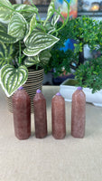 Strawberry Quartz Points