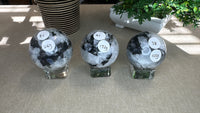 Rainbow moonstone spheres