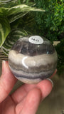 Fluorite and agate spheres