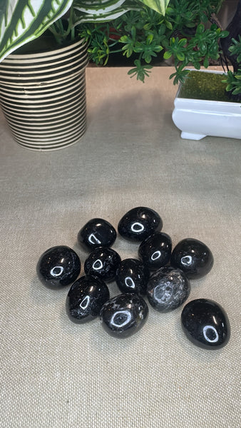 Black tourmaline tumbles (medium)
