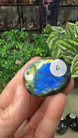 Labradorite palm stones