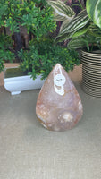 Flower agate free form