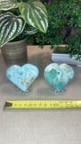 Blue Aragonite Hearts