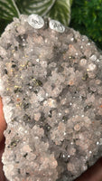 Quartz cluster with hematoid and pyrite