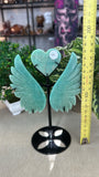 Amazonite Heart with wings