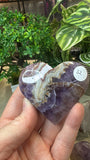 Amethyst and agate Hearts