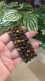 Yellow, red and blue tiger eye bracelets