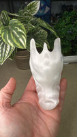 Selenite Dragon Head