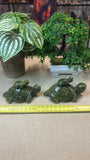 Green jade turtle with babies (small)