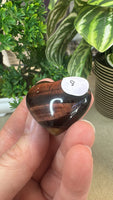 Red Tiger Eye Hearts