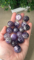 Mini Amethyst and Red Jasper Spheres