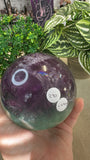 Watermelon Fluorite Sphere