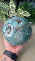 Amazonite and Smokey Quartz Sphere