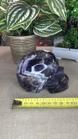 Chevron Amethyst skull