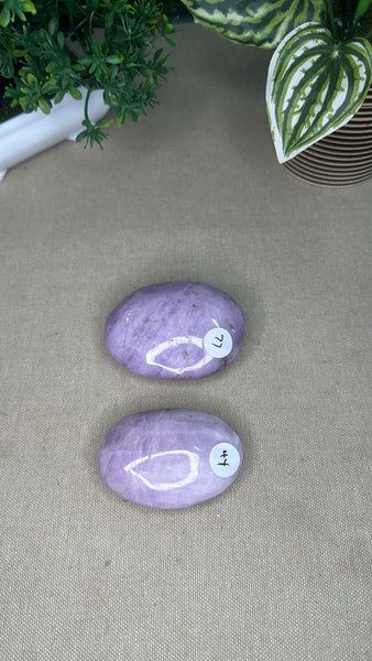 Kunzite Palm Stones