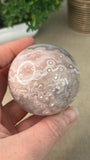 Pink Amethyst and Flower Agate Sphere