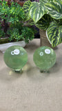 Green Fluorite Spheres