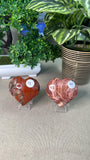 Red Jasper Hearts