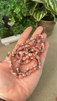 Rhodochrosite Chip Bracelet