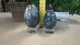 Moss agate eggs