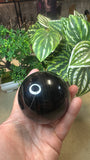 Silver Obsidian Sphere