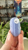 Blue Lace Agate Palm Stones