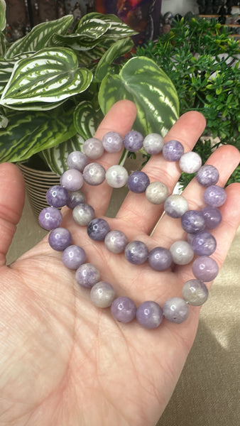 Lepidolite bracelet 10mm